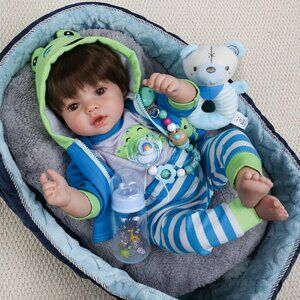 Reborn Baby Dolls Boy 18 Inch Baby Toddler Soft Body Realistic Newborn